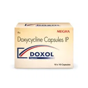 Doxol Capsule Box/Carton showing the Front face.