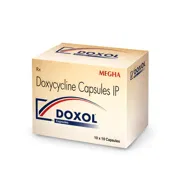 Doxol Capsule Box/Carton showing the Front face.