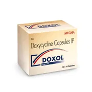 Doxol Capsule Box/Carton showing the Front face.