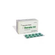Duratia 90 Mg Box/Carton + Blister Pack showing the Front face.