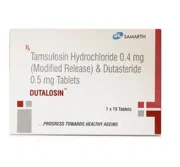 Dutalosin Tablet MR Box/Carton showing the Front face.