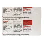 Dutalosin Tablet MR Blister Pack showing the Back face.