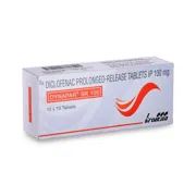 Dynapar SR 100 Tablet Box/Carton showing the Front face.