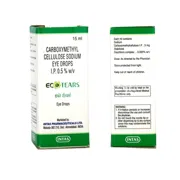 Eco Tears XL 0.5% Eye Drop Box/Carton showing the Front/Back face.