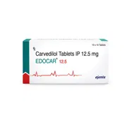 Edocar 12.5 Mg Tablet Box/Carton showing the Front face