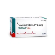 Edocar 12.5 Mg Tablet Box/Carton showing the Left face
