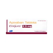 Eliquis 2.5 Mg Tablet Box/Carton Front view