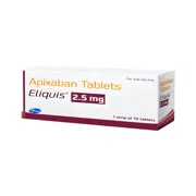 Eliquis 2.5 Mg Tablet Box/Carton Front view