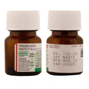 Eltroxin 100 mcg Tablet Bottle showing the Front and Back face.