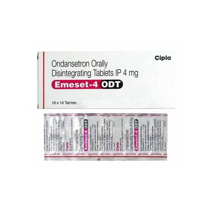Emeset Odt 4 mg Tablet pack