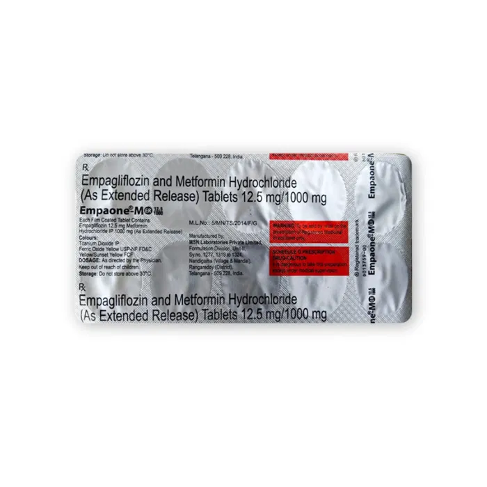 Empaone-M IR 12.5/500 Tablet pack