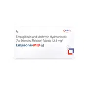 Empaone-M Tablet ER Box/Carton showing the Front face