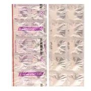 Encorate 300 Tablet Blister Pack showing the Front and Back face.