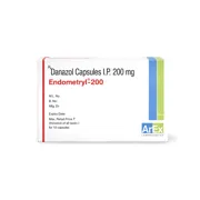 Endometryl 200 Mg Capsule Box/Carton showing the Front face.
