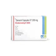 Endometryl 200 Mg Capsule Box/Carton showing the Front face.