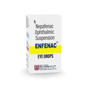 Enfenac Eye Drop Box/Carton showing the Front face.