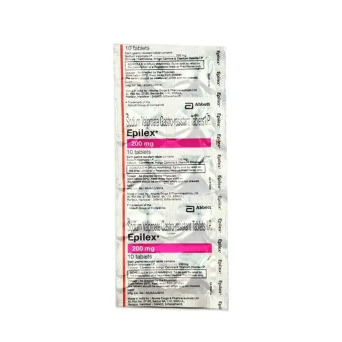 Epilex 200 mg Tablet pack