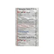 Eritel 80 Tablet Sachet showing the Back face.