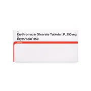 Erythrocin 250 Mg Tablet Box/Carton showing the Front face