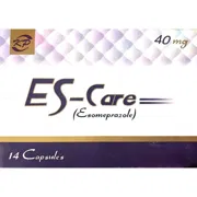 Es Care 40 Mg Tablet Box/Carton showing the Front face.