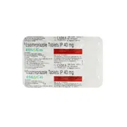 Esiloc 40 Tablet Blister Pack showing the Front face.