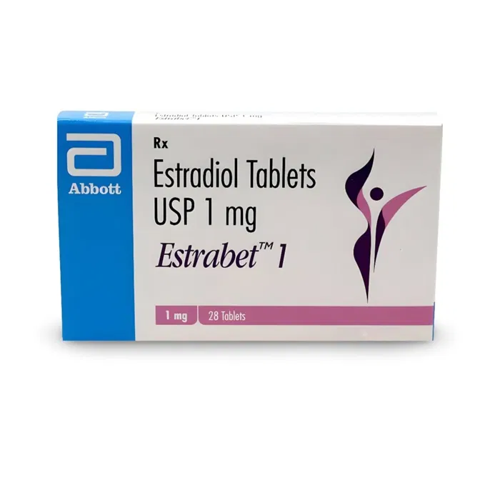 Estrabet 1 Tablet Box/Carton showing the Front face.