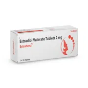 Estrahenz Tablet Box/Carton showing the Front face.