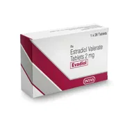 Evadiol 2 Mg Box/Carton showing the Front face.