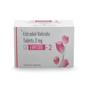 Evatone 2 Tablet Box/Carton showing the Front face.