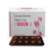 Evatone 2 Tablet Box/Carton + Blister Pack showing the Front face.