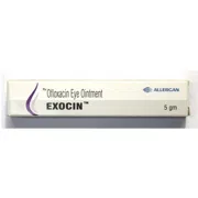 Exocin Ointment 5 ml Box/Carton showing the Front face.