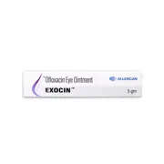 Exocin Ointment 5 ml Tube showing the Front face.