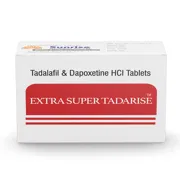 Extra Super Tadarise Tablet Box/Carton showing the Front face.