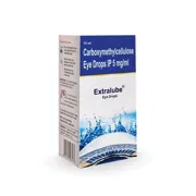 Extralube Eye Drop 10 ml Box/Carton showing the Front face.