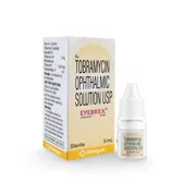 Eyebrex 0.3% 5 ml Box/Carton + Eye Drops Bottle showing the Front face.