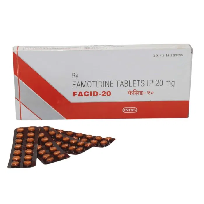 Facid 20 mg Tablet pack