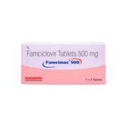 Famcimac 500 Mg Box/Carton showing the Front face