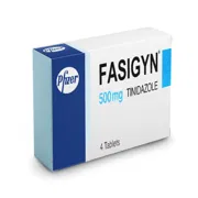 Fasigyn 500 Mg Tablet Box/Carton showing the Front face.