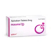Faxapix 5mg Tablet Box/Carton showing the Front face