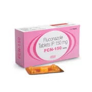 FCN 150 Tablet Box/Carton + Blister Pack showing the Front face.