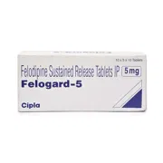 Felogard 5 Mg Box/Carton showing the Front face.