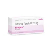 Fempro 2.5 Mg Tablet Box/Carton showing the Front face