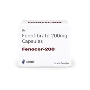 Fenocor 200 Capsule Box/Carton showing the Front face