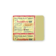 Fenofibric 105 Mg Tablet Strip showing the Front face