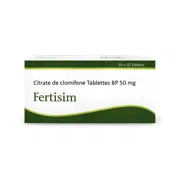 Fertisim 50 Mg Tablet Box/Carton Front View