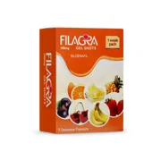 Filagra Oral Jelly 100 Mg Box/Carton showing the Front face.