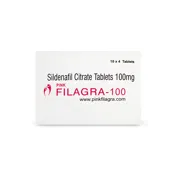 Filagra Pink 100 mg Box/Carton showing the Front face.