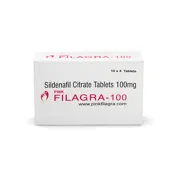 Filagra Pink 100 mg Box/Carton showing the Front face.