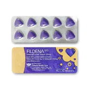 Fildena 100 Mg Blister Pack + Strip showing the Front/Back face.