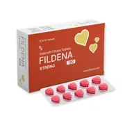 Fildena 120 Mg Box/Carton + Blister Pack showing the Front face.